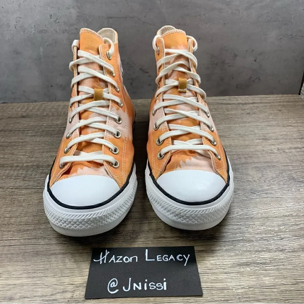 ‎Converse Chuck Taylor All Star~Women’s~Tie Dye Orange~Canvas Sneakers~Size 11.5